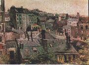 Vincent Van Gogh, Overlooking the rooftops of Paris